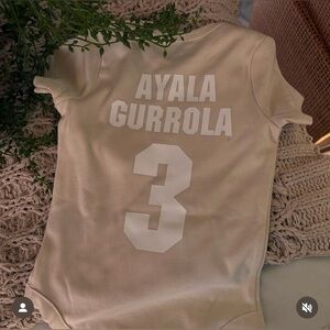 Custom Beige Baby Jersey